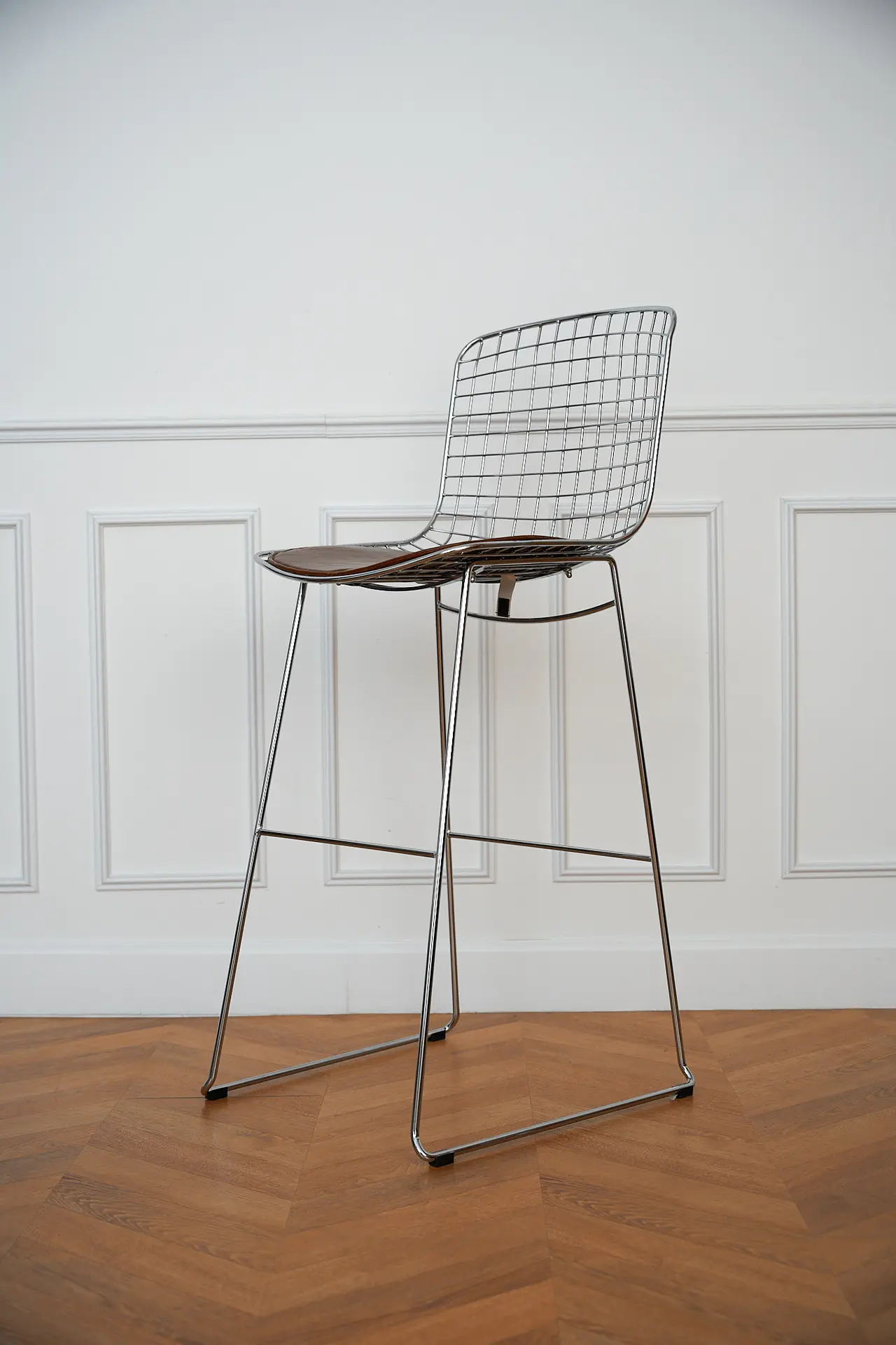 Chaise haute métallique