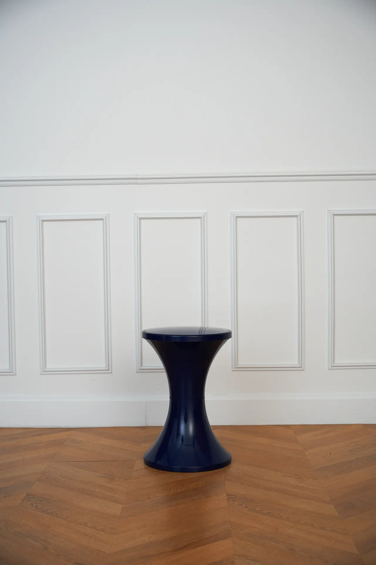 Tabouret plastique Space Age (bleu)