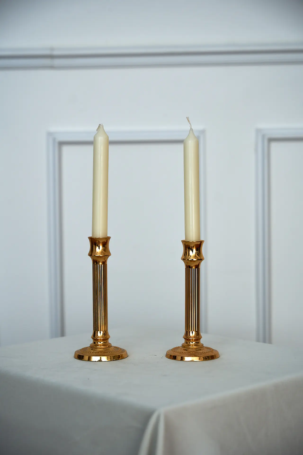 Bougeoirs dorés