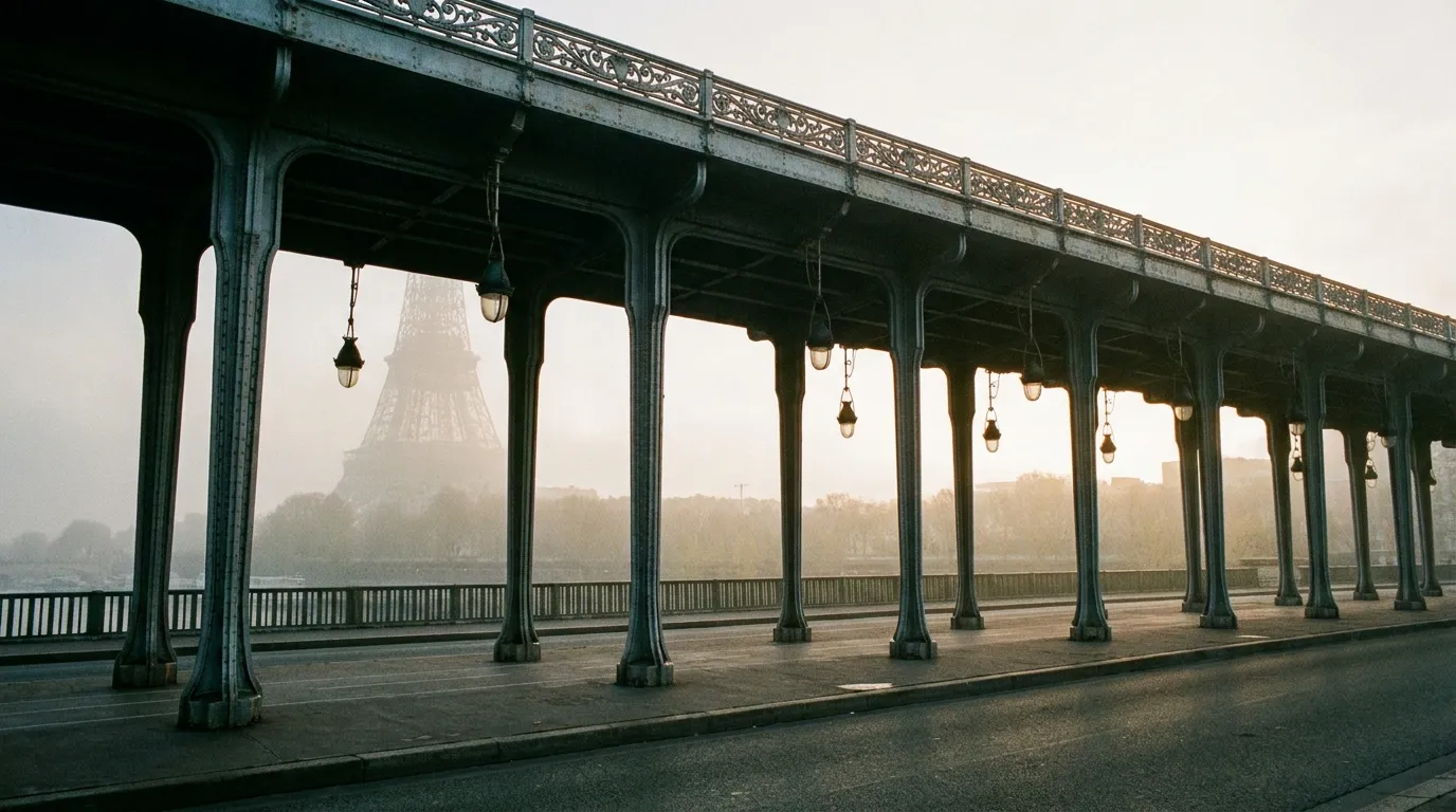 Pont de Bir-Hakeim et la Tour Eiffel, Paris