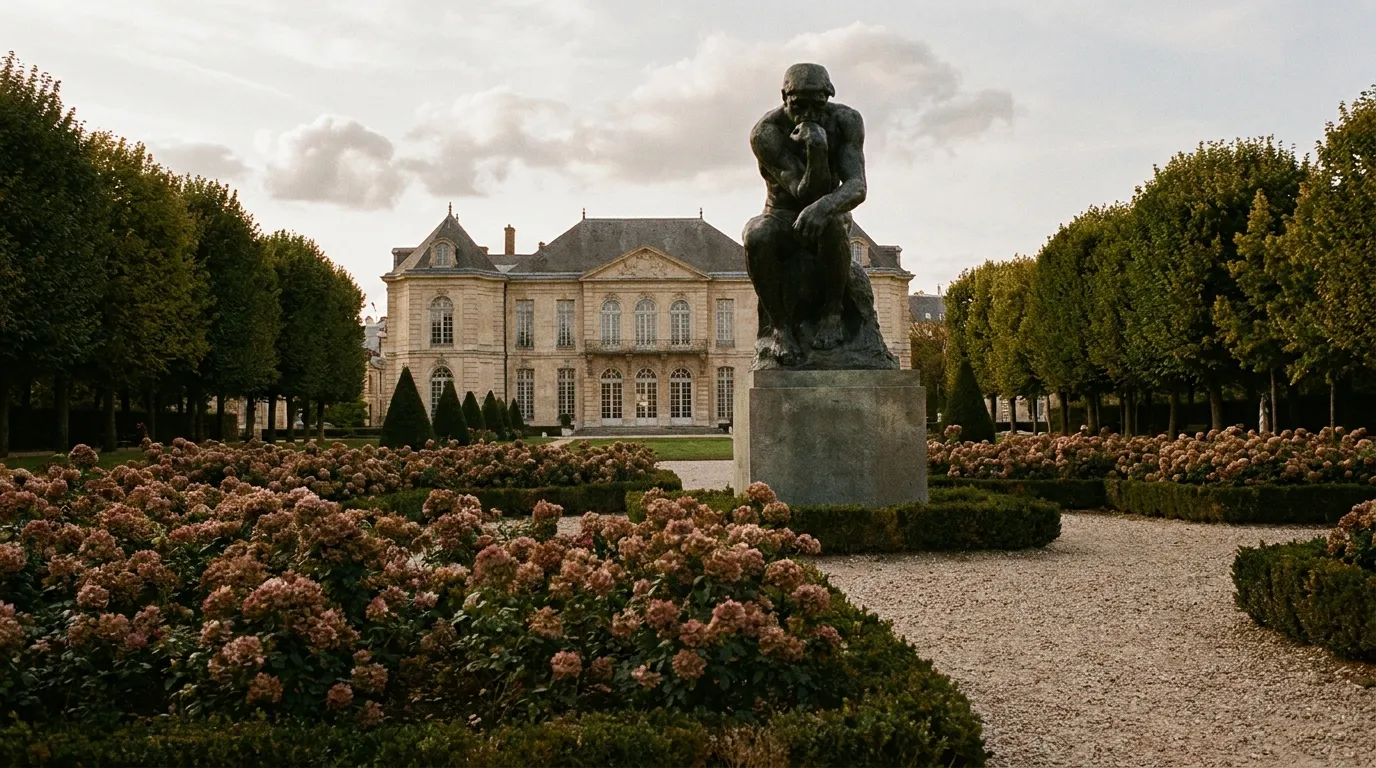 Jardin du Musée Rodin avec Le Penseur, Paris 7e