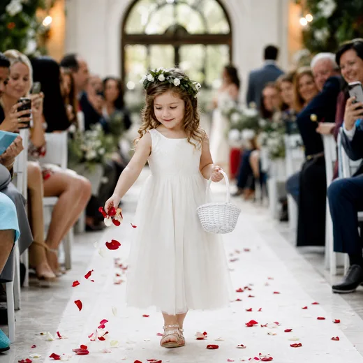 Cortège d'enfants d'honneur, mariage à Lyon