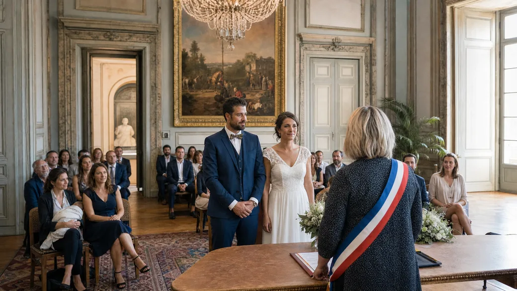 Cérémonie de mariage en mairie à Bordeaux