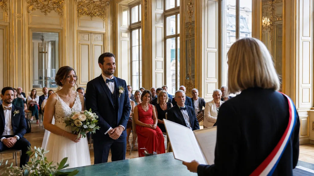 Cérémonie de mariage en mairie à Lyon