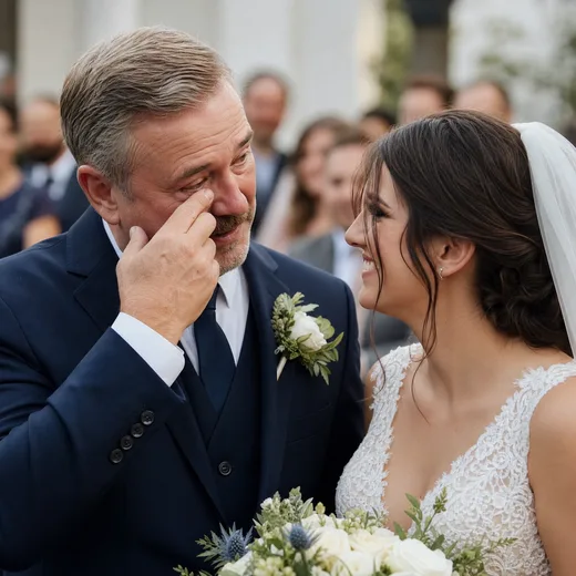 Émotion et larmes de joie pendant la cérémonie