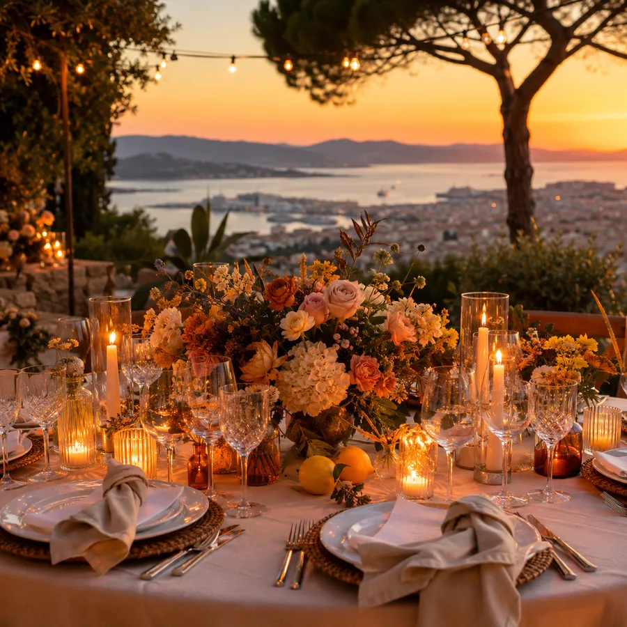 Invités sur la piste de danse, mariage à Toulon
