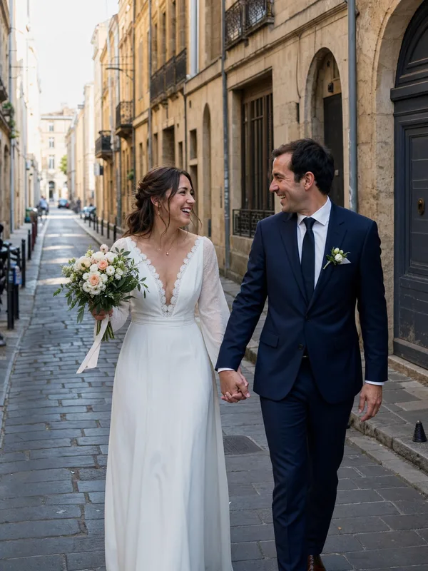 Mariage en reportage documentaire à Bordeaux