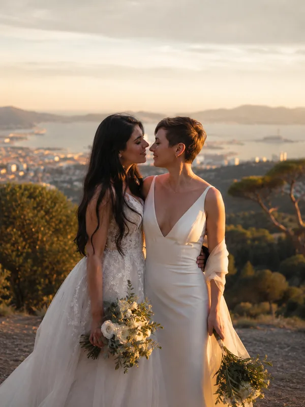 Mariage en argentique à Toulon