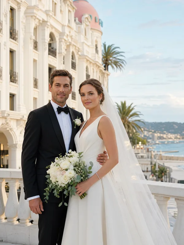 Mariage classique et intemporel à Nice