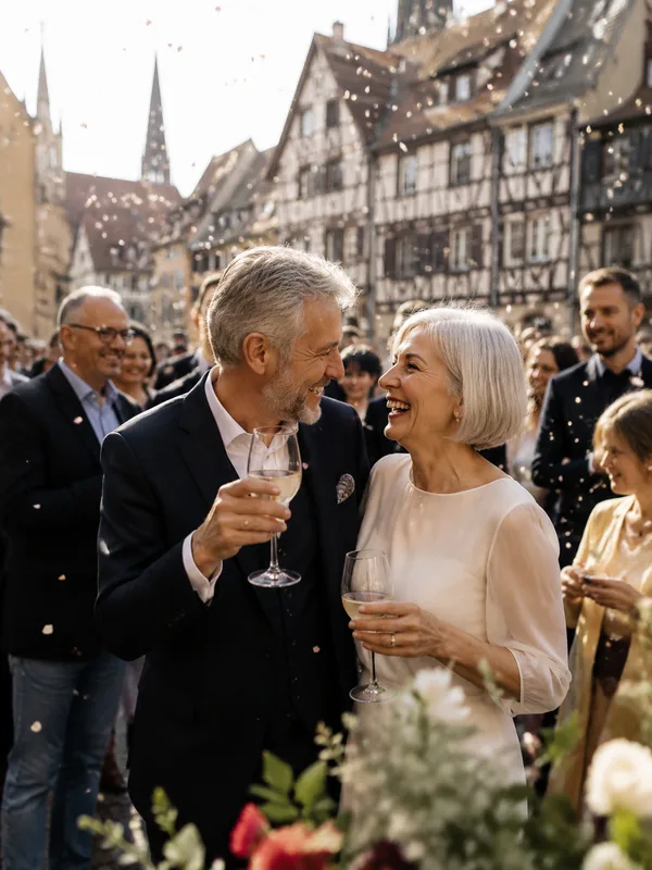 Mariage classique et intemporel à Strasbourg