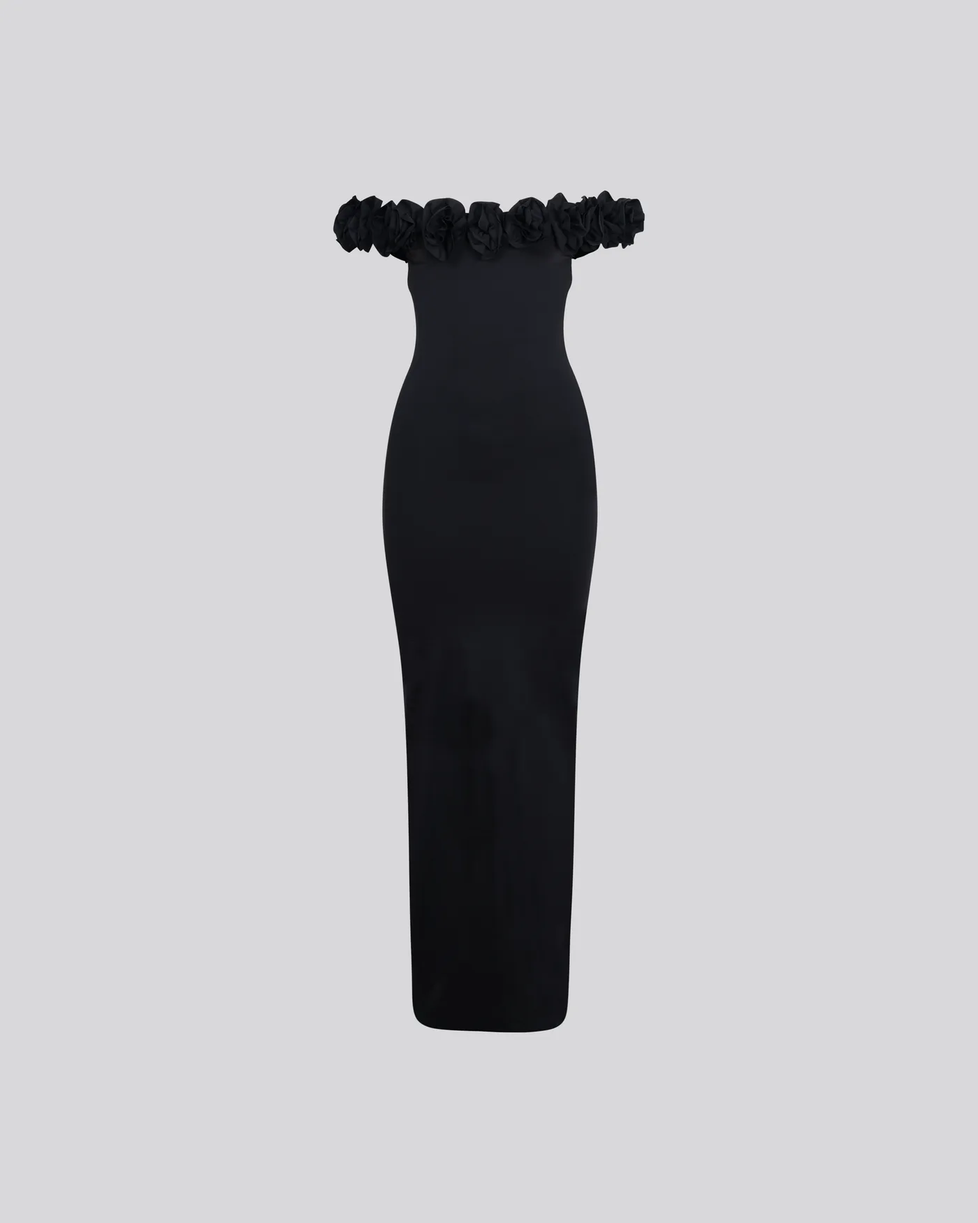 Packshot d'une robe bustier noire réalisé au Studio Honoré