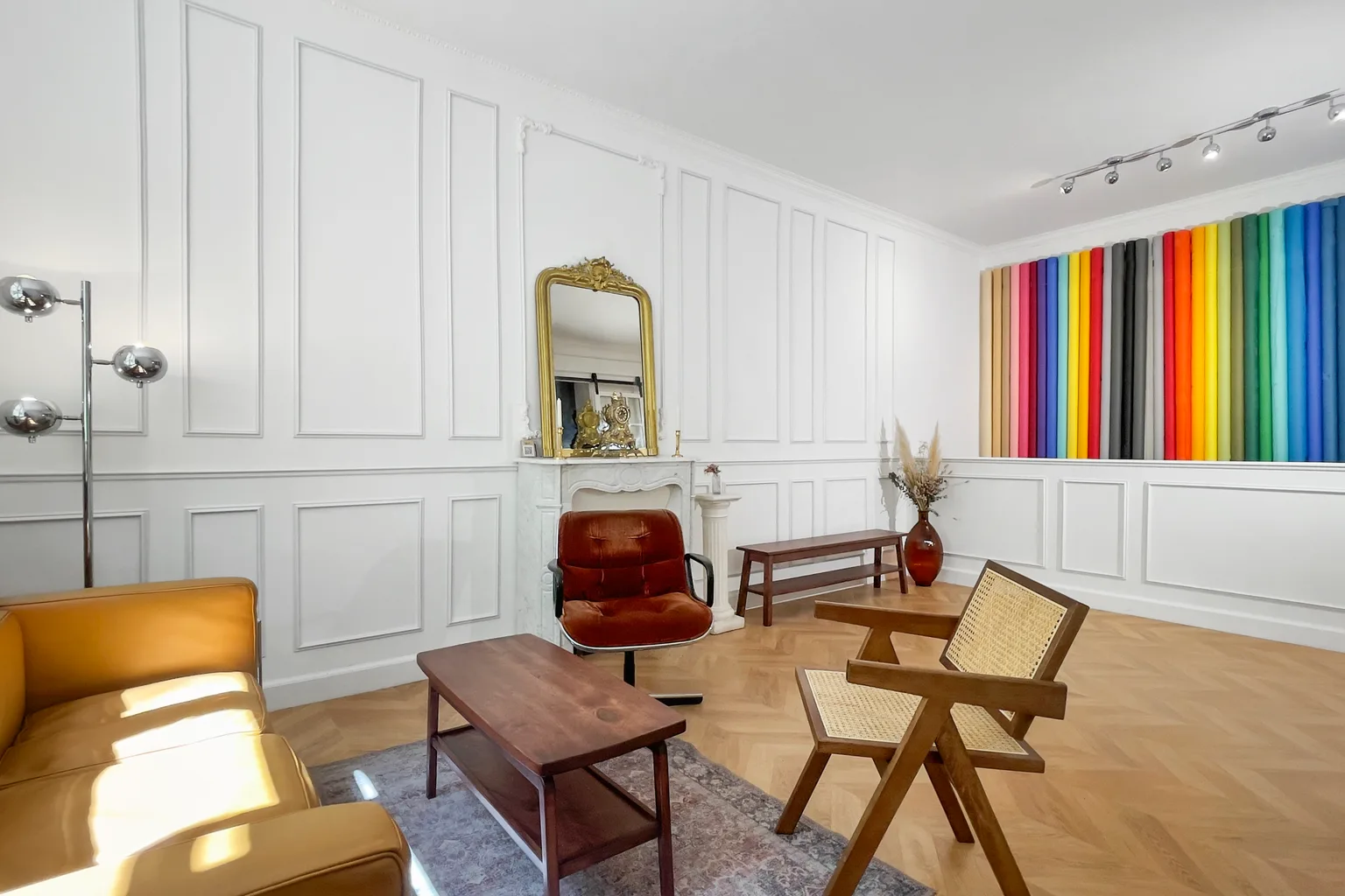 Salon haussmannien meublé